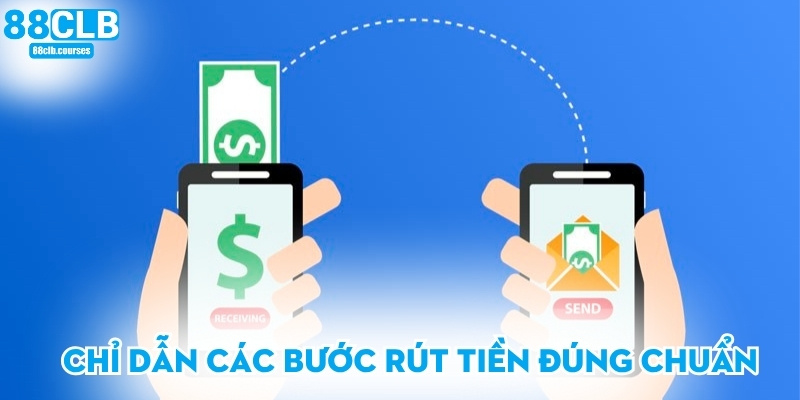 Chỉ dẫn các bước rút tiền đúng chuẩn