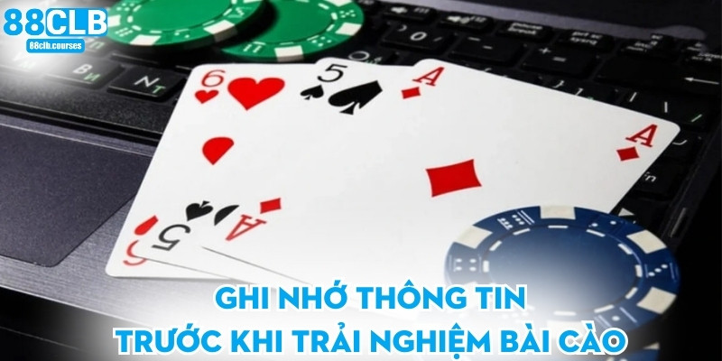 Ghi nhớ thông tin trước khi trải nghiệm bài cào