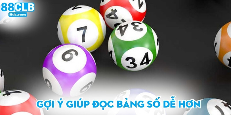 Gợi ý giúp đọc bảng số dễ hơn