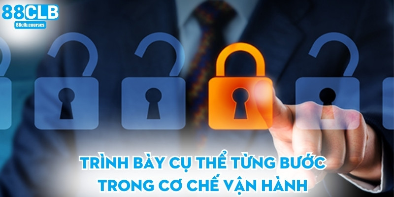 Trình bày cụ thể từng bước trong cơ chế vận hành